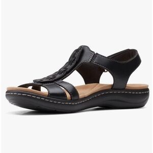 🆕 Clarks Women's Laurieann Kay Flat Sandal-Authentic